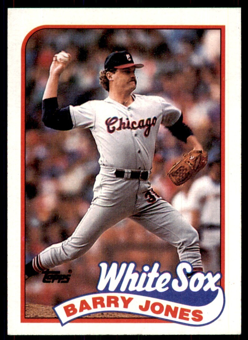 1989 Topps Baseball Card Barry Jones p Chicago White Sox #539