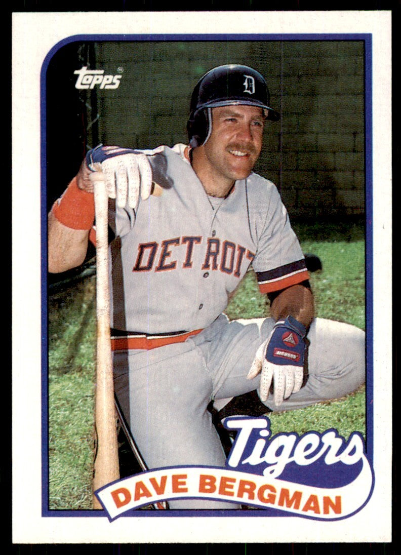 1989 Topps Baseball Card Dave Bergman Detroit Tigers #631