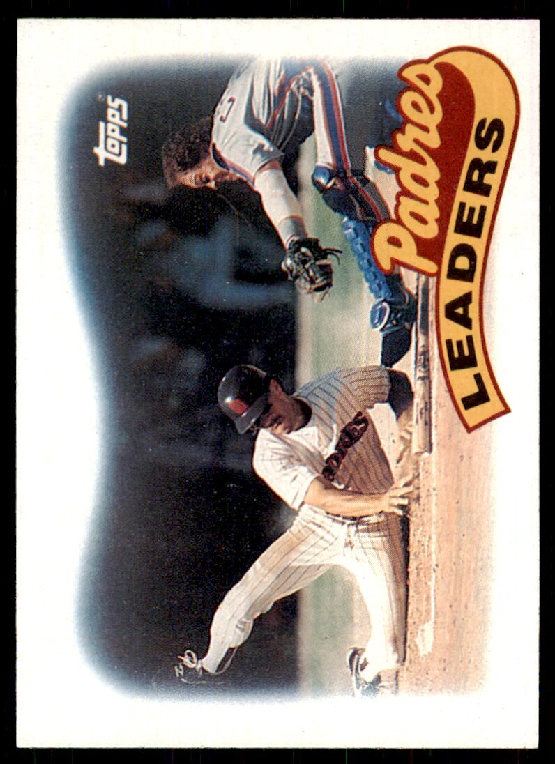 1989 Topps Baseball Card Leaders San Diego Padres #231