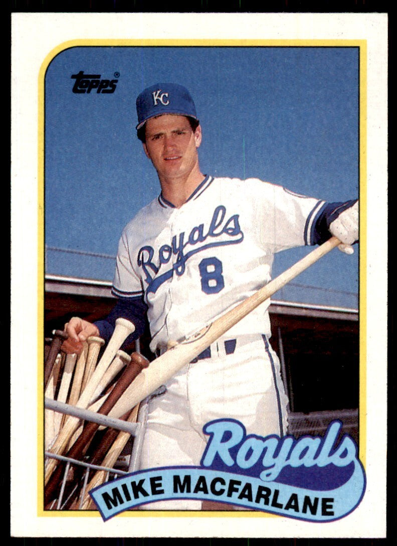 1989 Topps Baseball Card Mike Macfarlane Rookie Kansas City Royals #479