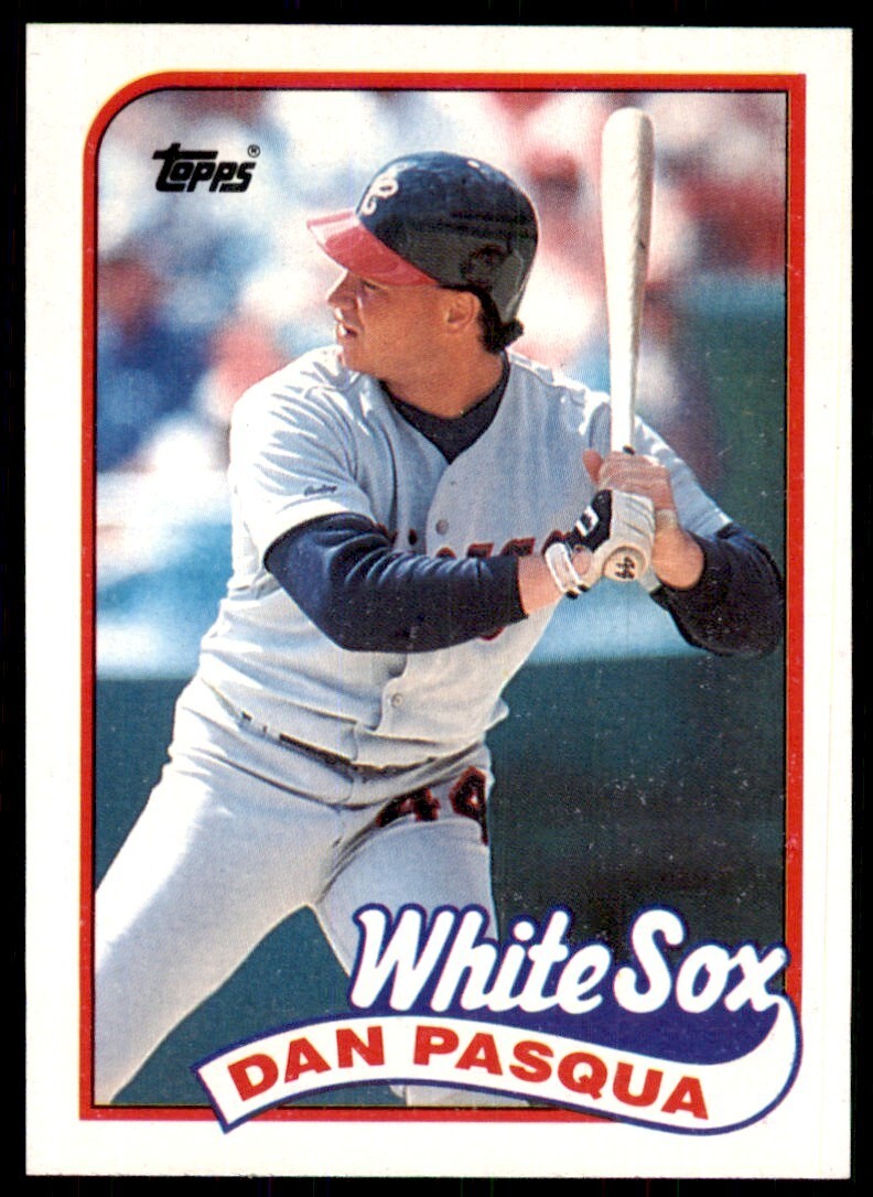 1989 Topps Baseball Card Dan Pasqua OF Chicago White Sox #558