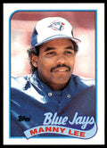 1989 Topps Baseball Card Manny Lee 2b Toronto Blue Jays #371