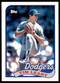 1989 Topps Baseball Card Tim Leary mgr Los Angeles Dodgers #249