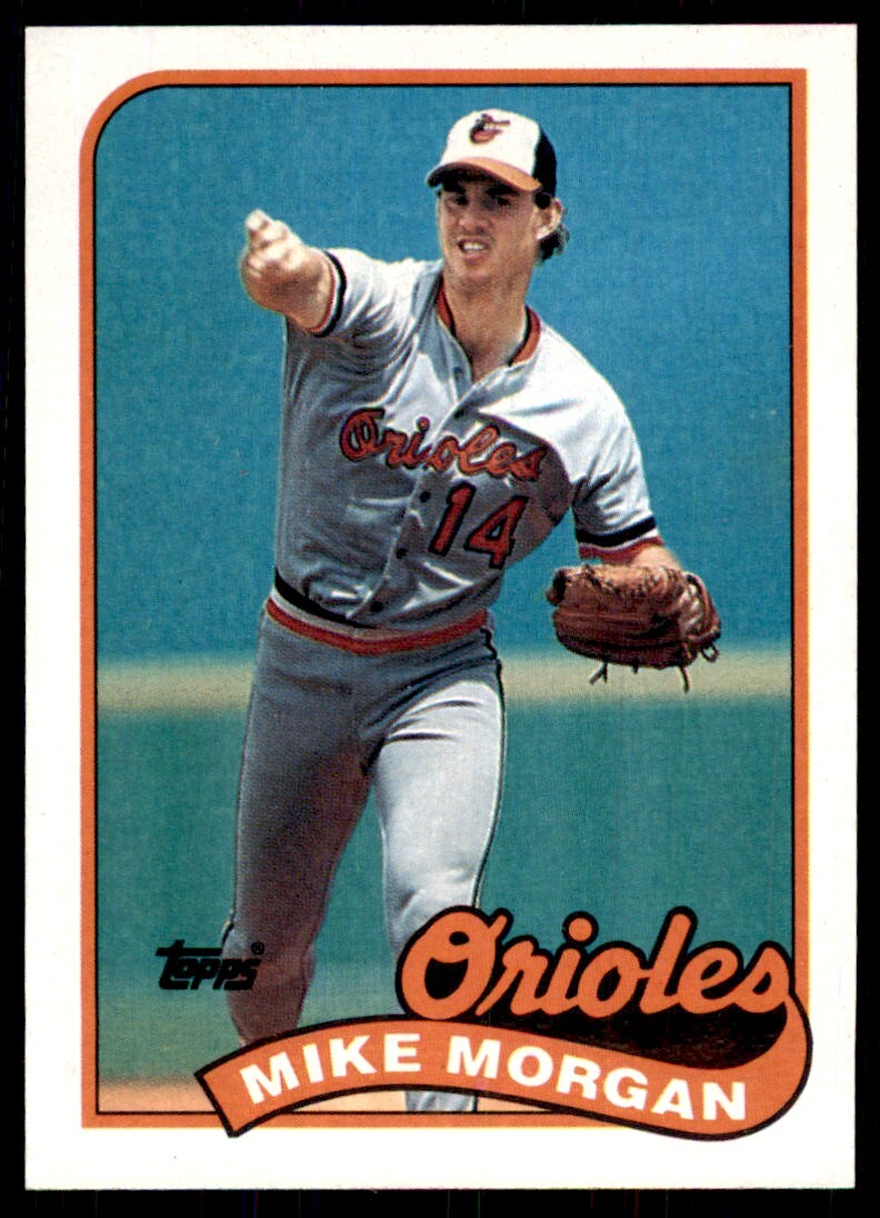 1989 Topps Baseball Card Mike Morgan . Baltimore Orioles #788