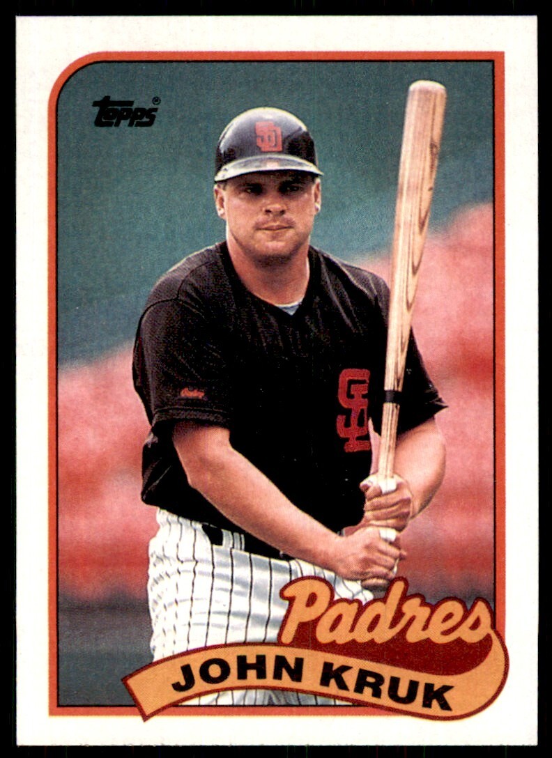 1989 Topps Baseball Card John Kruk OF San Diego Padres #235