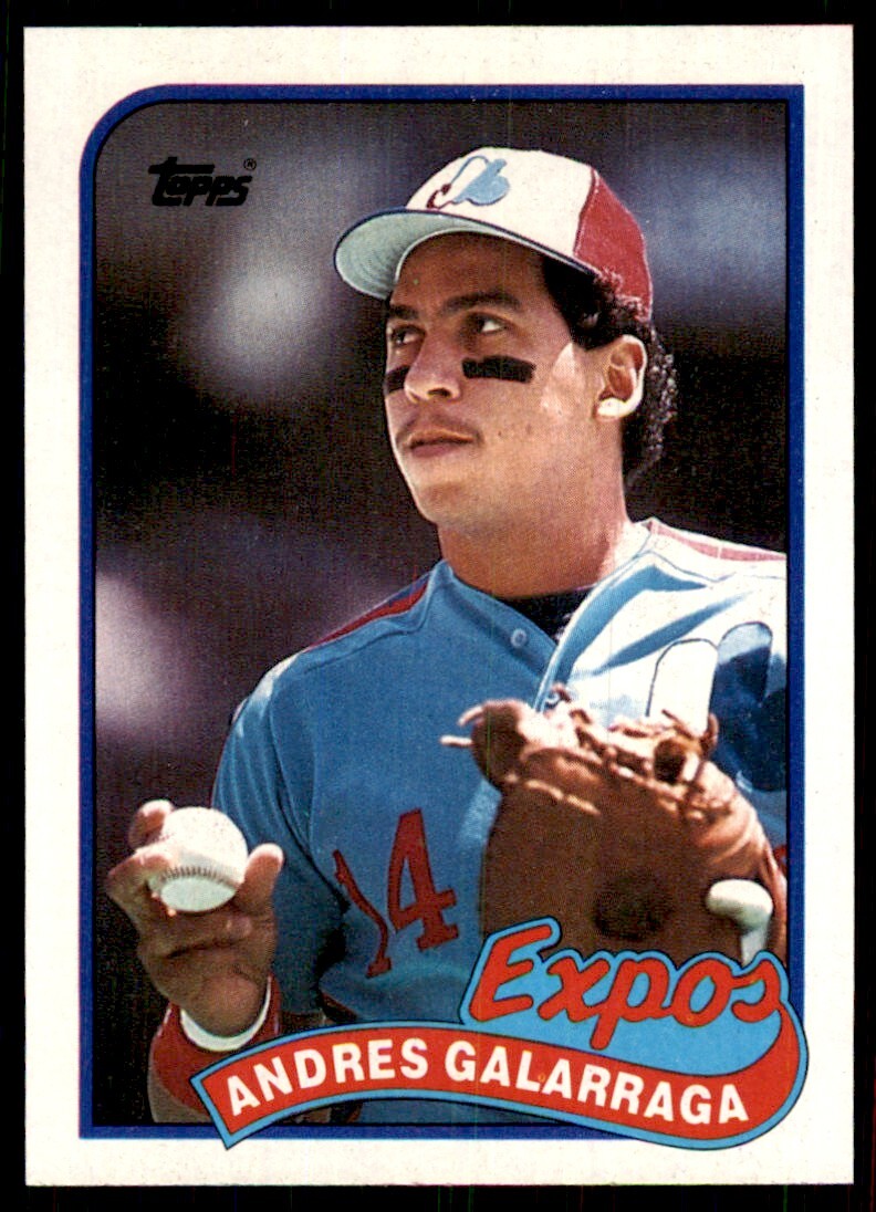 1989 Topps Baseball Card Andres Galarraga Montreal Expos #93