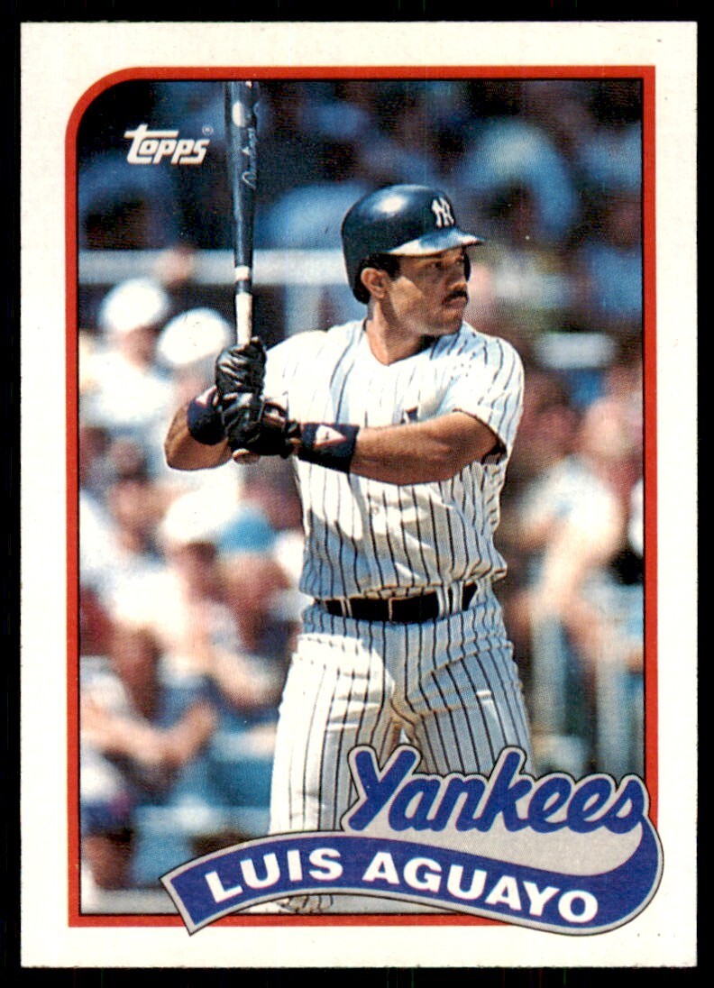 1989 Topps Baseball Card Luis Aguayo 3b New York Yankees #561