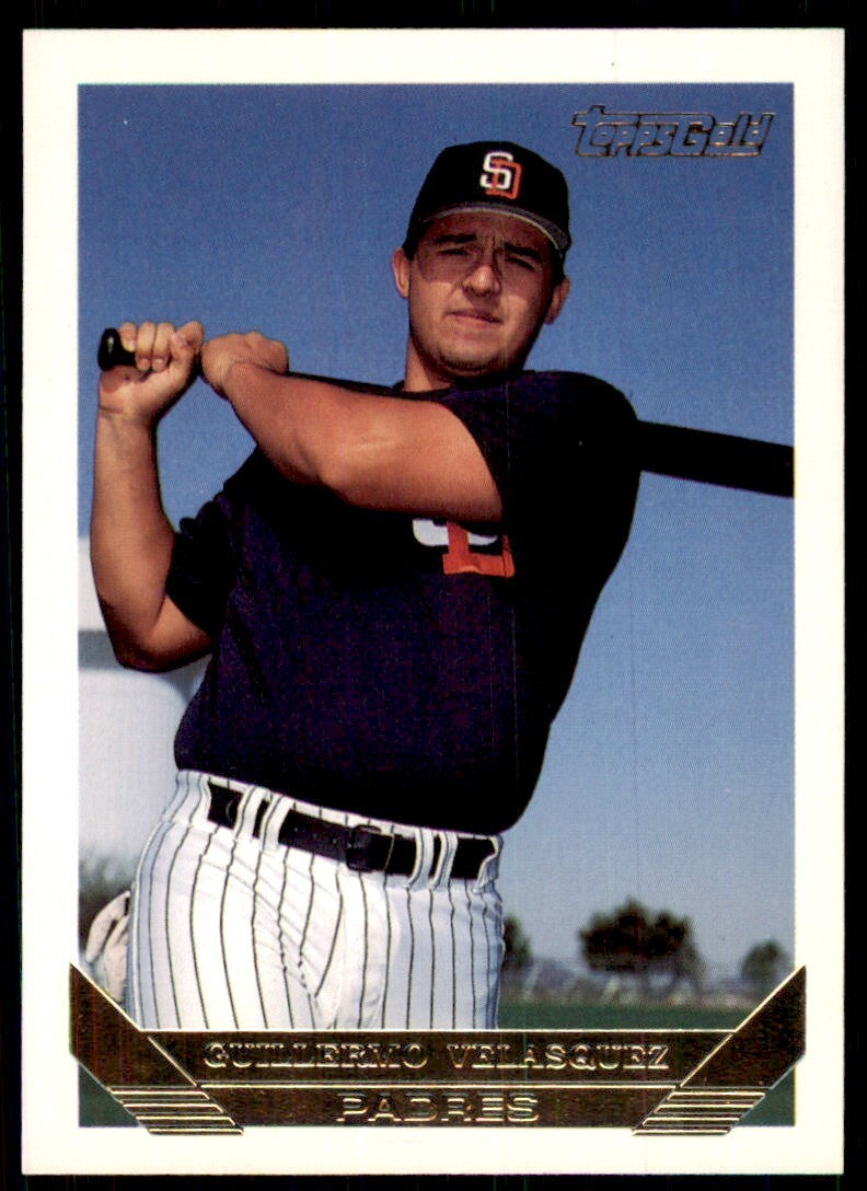 1993 Topps Gold Guillermo Velasquez San Diego Padres #724