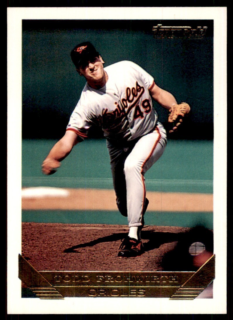 1993 Topps Gold Todd Frohwirth Baltimore Orioles #415