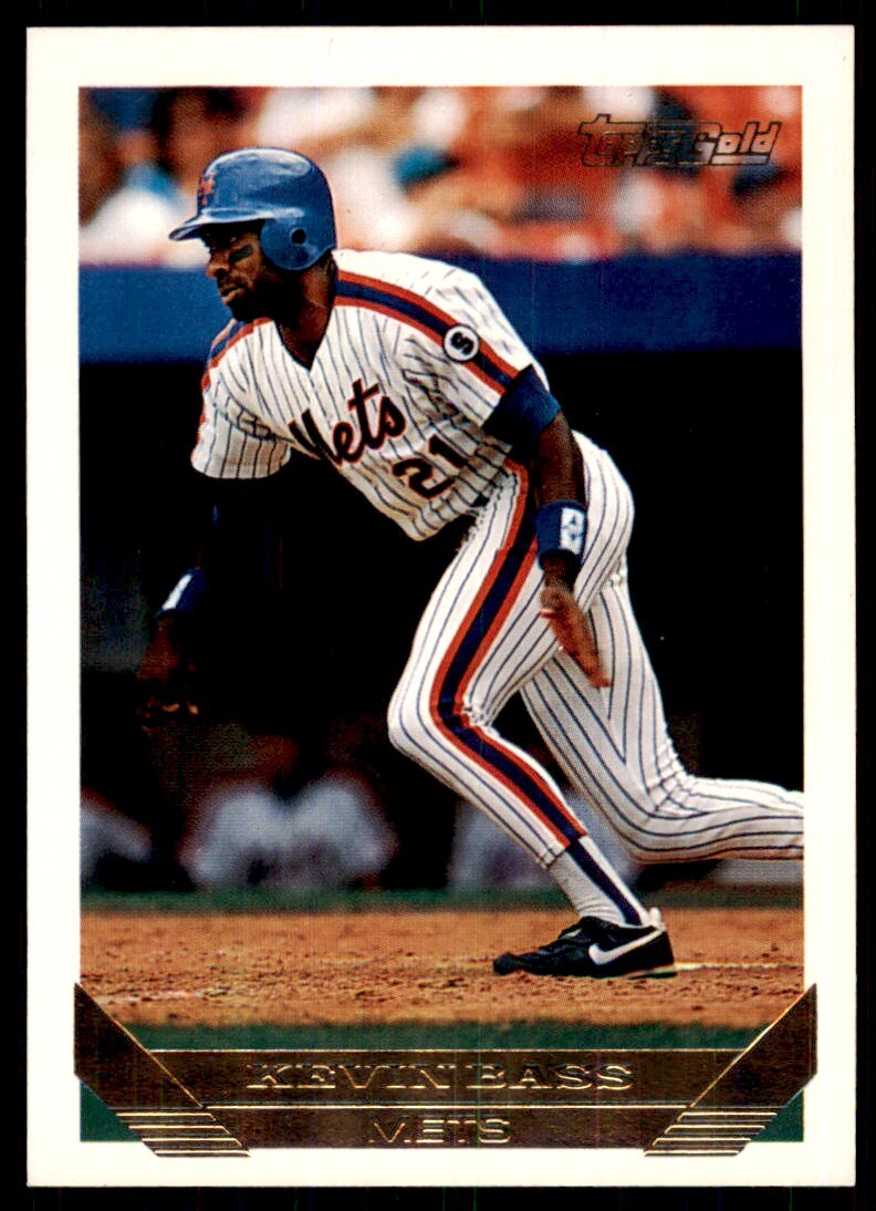 1993 Topps Gold Kevin Bass New York Mets #672