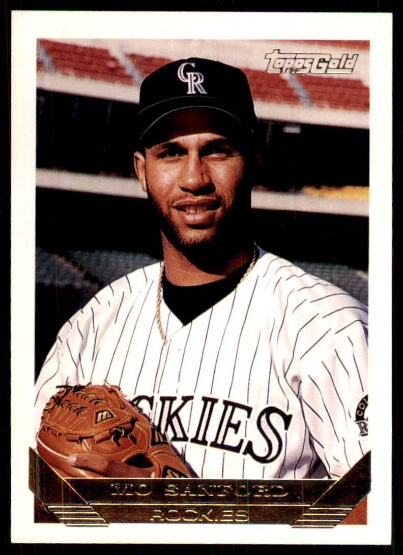 1993 Topps Gold Mo Sanford . Colorado Rockies #634