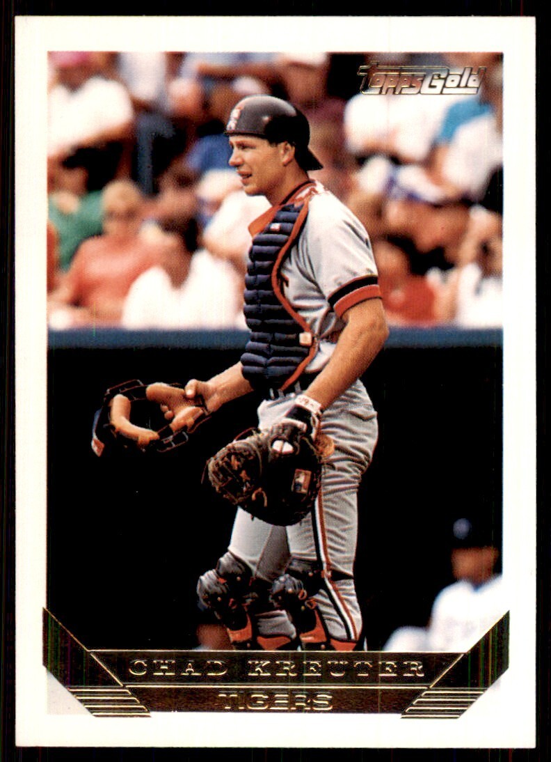 1993 Topps Gold Chad Kreuter . Detroit Tigers #692