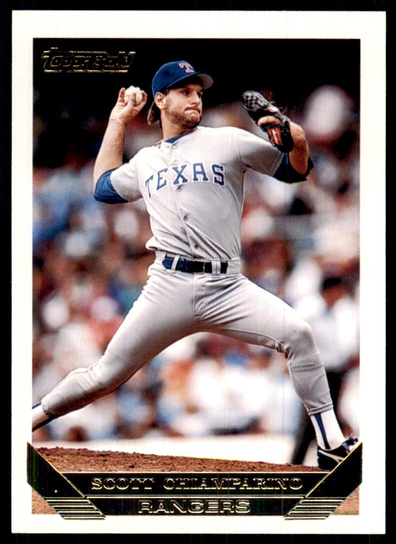 1993 Topps Gold Scott Chiamparino Texas Rangers #64