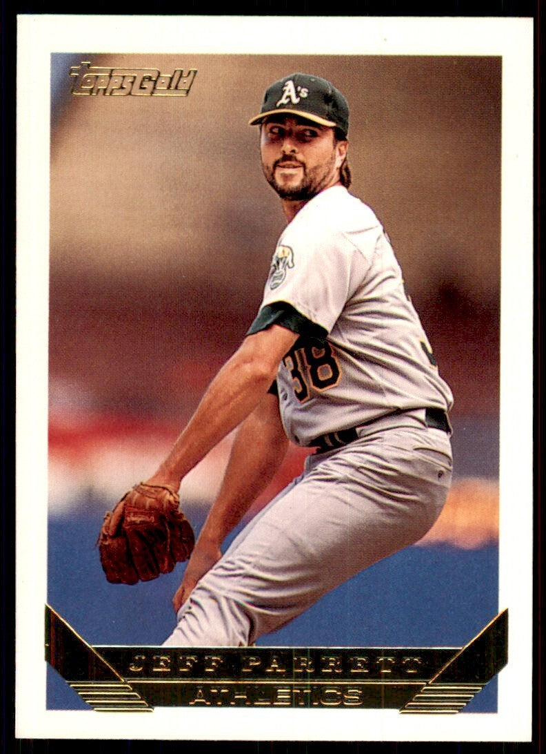 1993 Topps Gold Jeff Parrett Oakland Athletics #209
