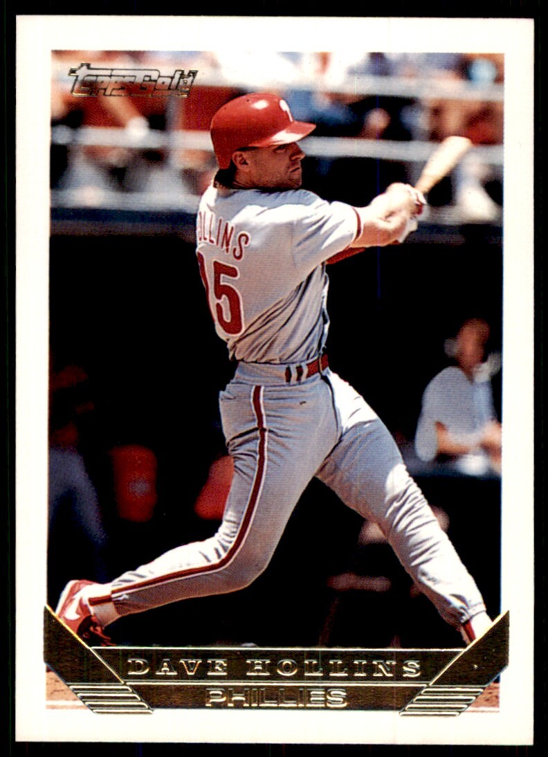 1993 Topps Gold Dave Hollins Philadelphia Phillies #BBC13