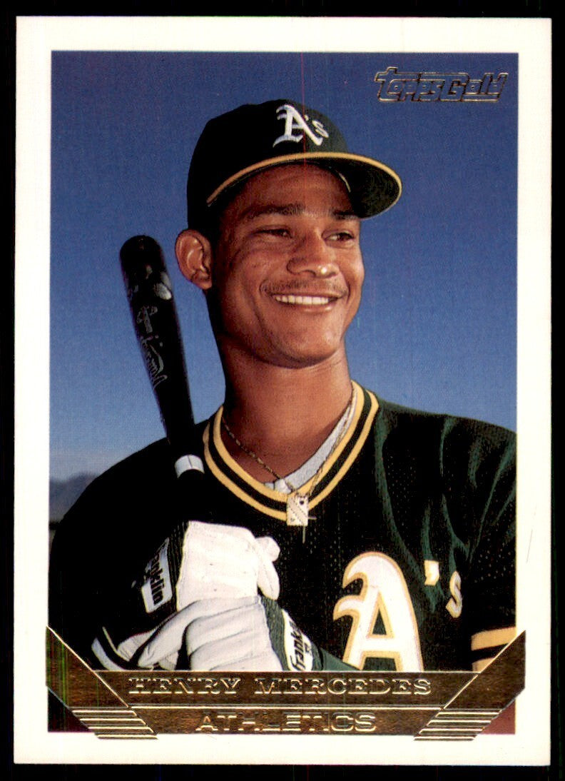 1993 Topps Gold Henry Mercedes . Oakland Athletics #602