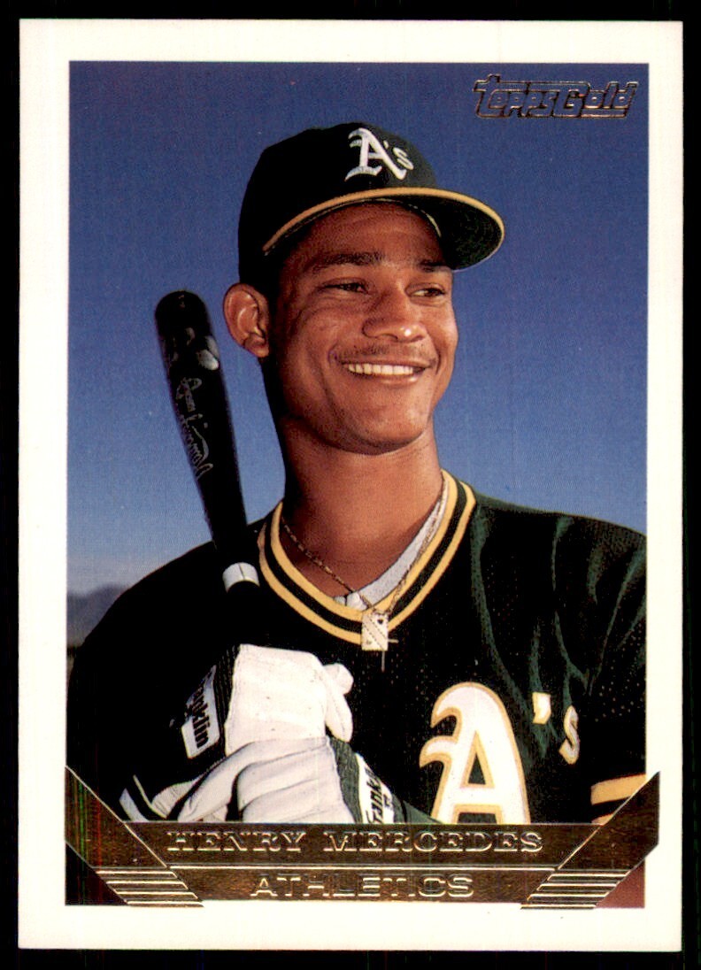 1993 Topps Gold Henry Mercedes c Oakland Athletics #602