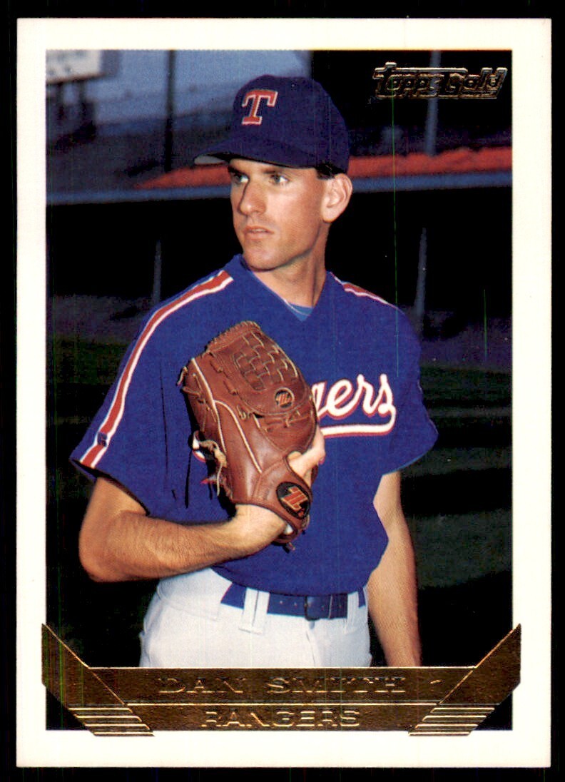 1993 Topps Gold Dan Smith ball Texas Rangers #607