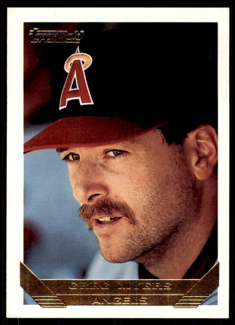 1993 Topps Gold Greg Myers . California Angels #637