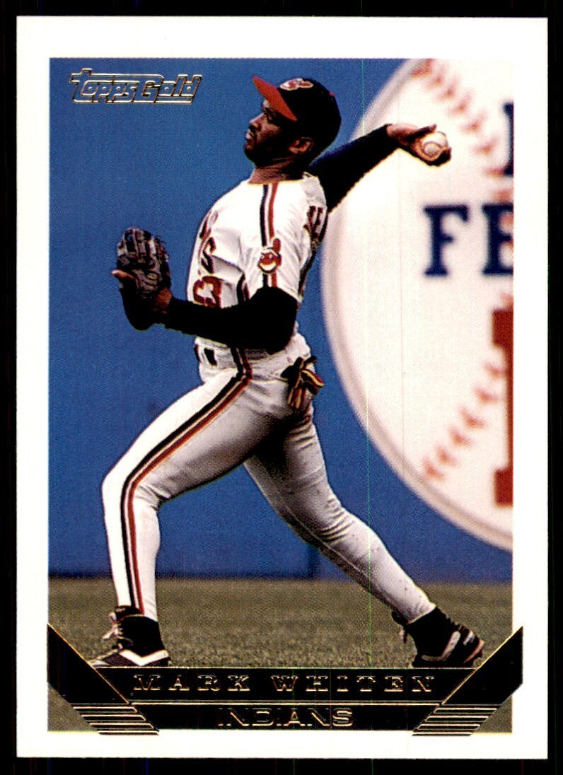 1993 Topps Gold Mark Whiten of Cleveland Indians #277