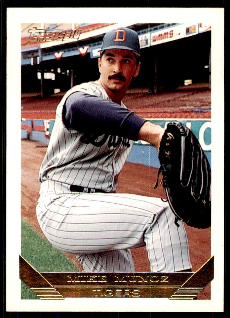 1993 Topps Gold Mike Munoz Detroit Tigers #379