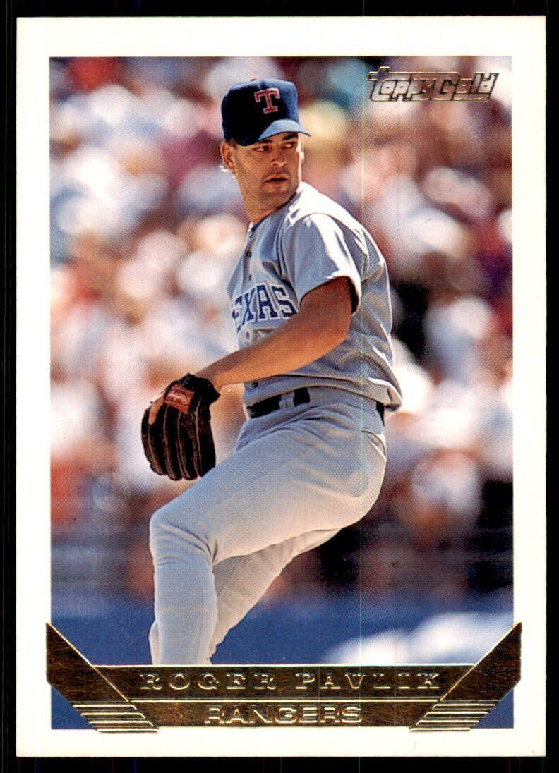1993 Topps Gold Roger Pavlik Rookie Texas Rangers #223