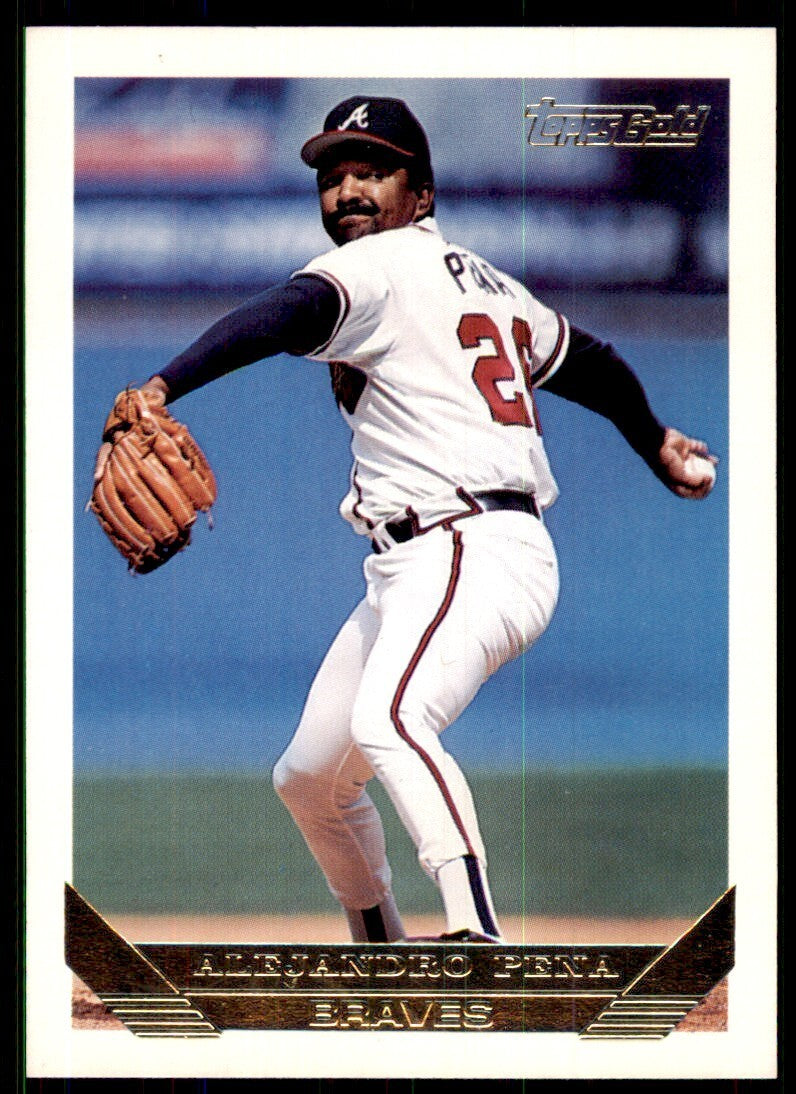 1993 Topps Gold Alejandro Pena Atlanta Braves #198