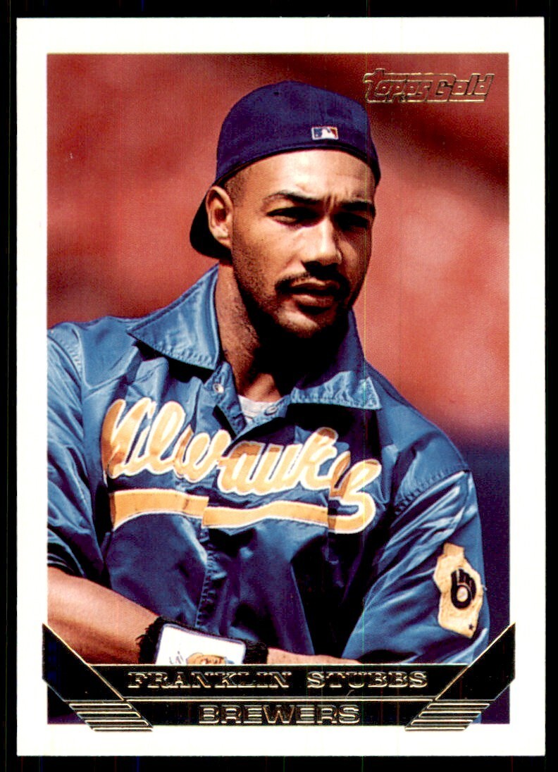 1993 Topps Gold Franklin Stubbs of Milwaukee Brewers #124