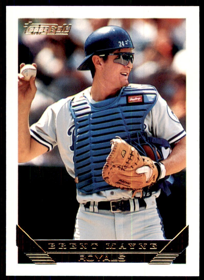 1993 Topps Gold Brent Mayne Kansas City Royals #294