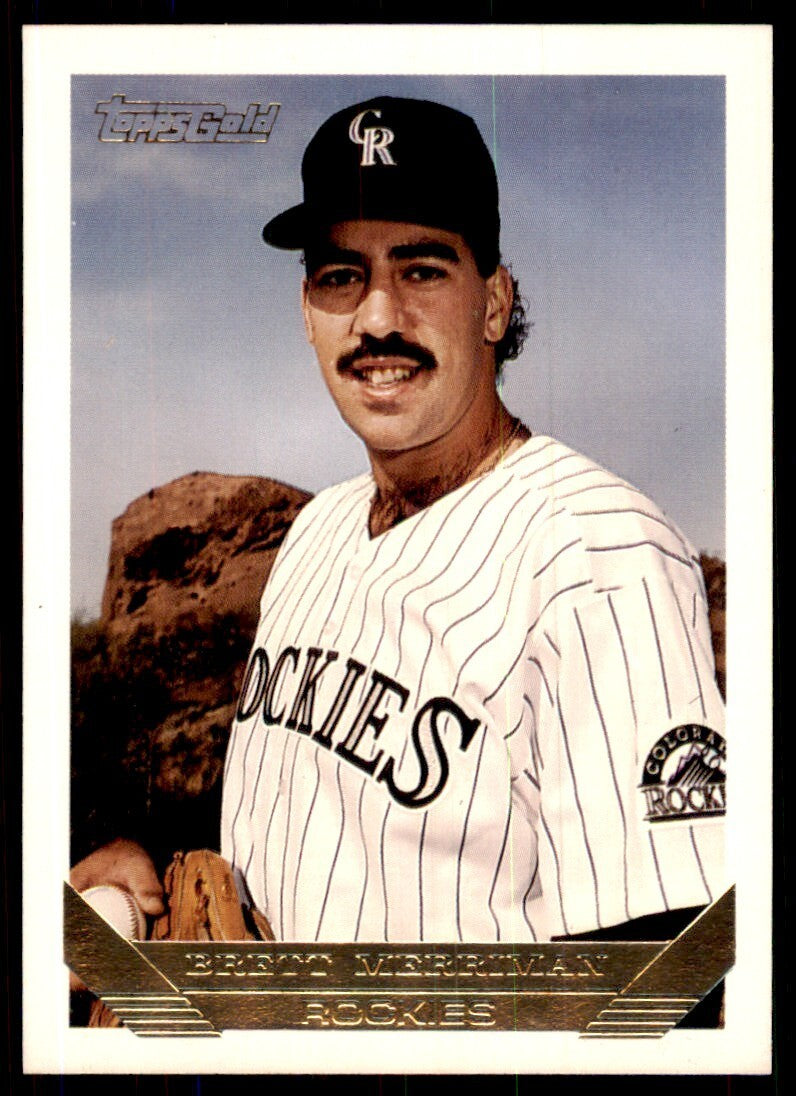 1993 Topps Gold Brett Merriman 1 Colorado Rockies #593