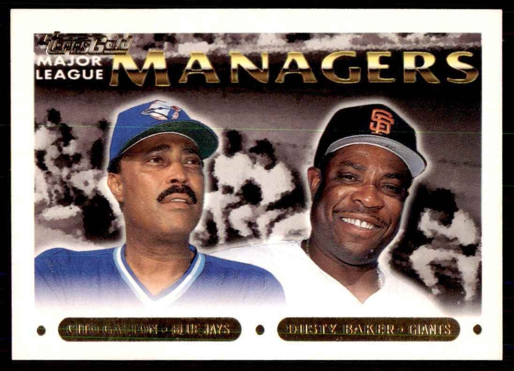 1993 Topps Gold Cito Gaston/Dusty Baker Toronto Blue Jays/San Francisco Giants