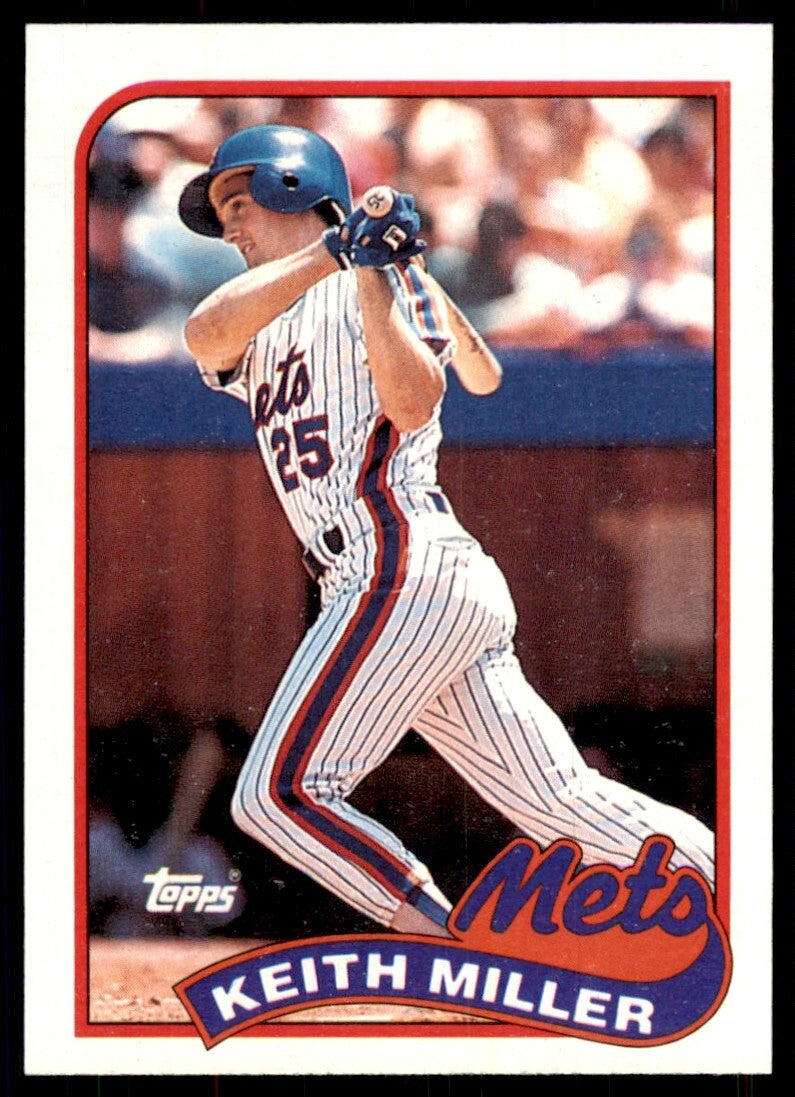 1989 Topps Keith Miller Baseball Cards #557