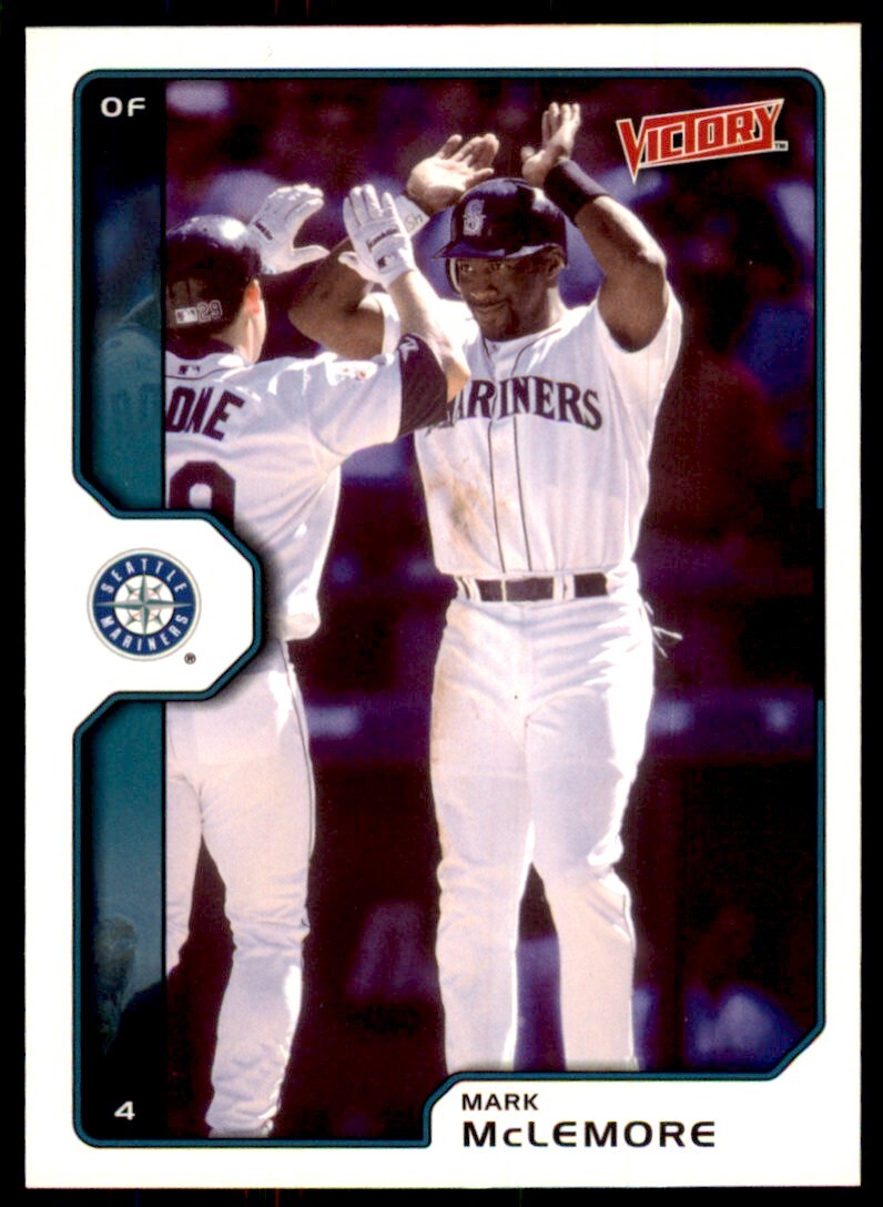 2002 Upper Deck Victory Mark McLemore Baseball Card Seattle Mariners #99