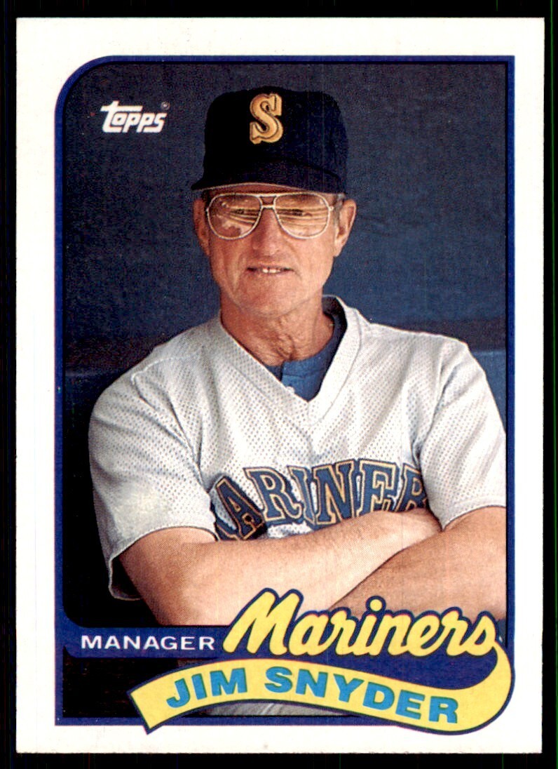 1989 Topps Jim Snyder A Baseball Cards #44