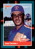 1988 Donruss The Rookies Jose Cecena Baseball Cards #6
