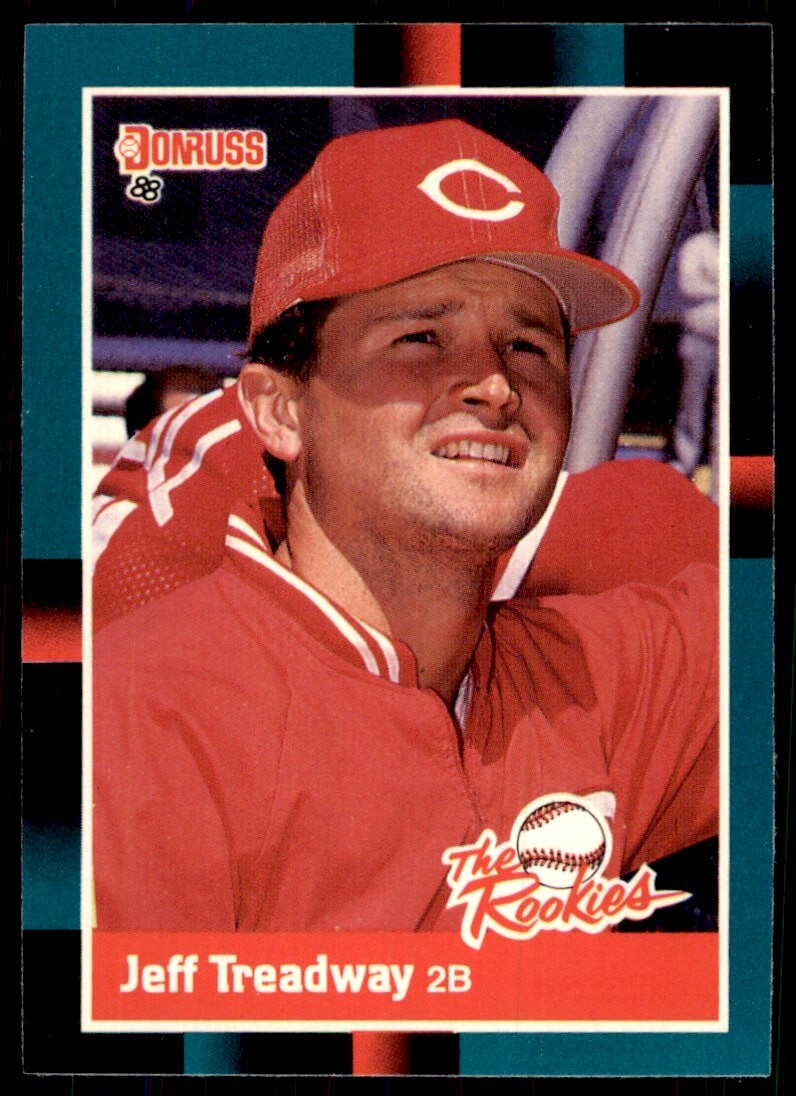 1988 Donruss The Rookies Jeff Treadway Baseball Cards #17