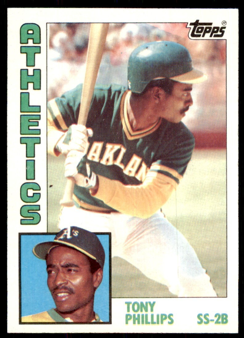 1984 Topps Cards Tony Phillips Rookie Oakland Athletics #309