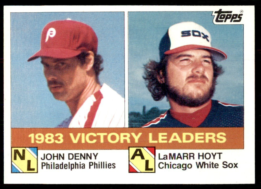 1984 Topps Cards Victory Leaders: John Denny/LaMarr Hoyt Philadelphia