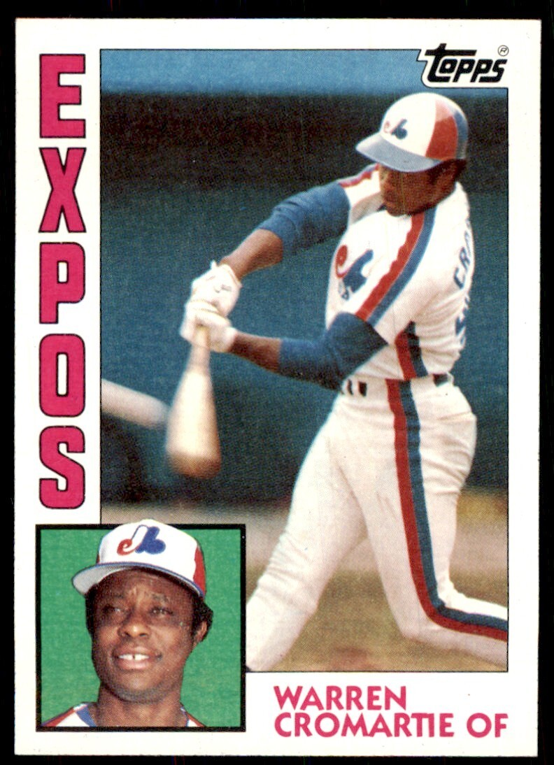 1984 Topps Cards Warren Cromartie . Montreal Expos #287