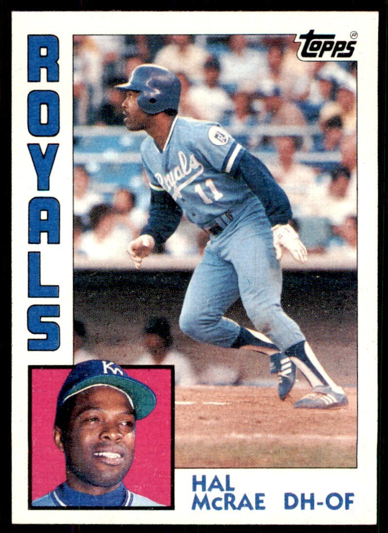 1984 Topps Cards Hal McRae Kansas City Royals #340