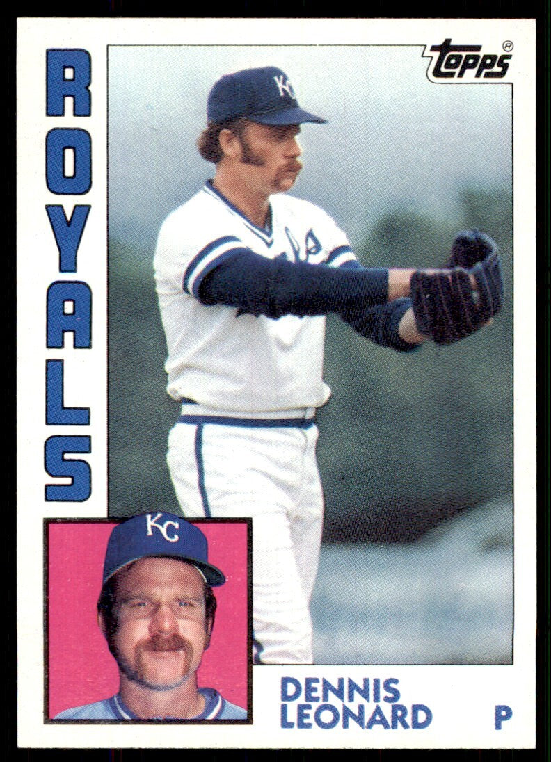 1984 Topps Cards Dennis Leonard . Kansas City Royals #375