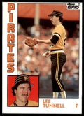 1984 Topps Cards Lee Tunnell Rookie Pittsburgh Pirates #384