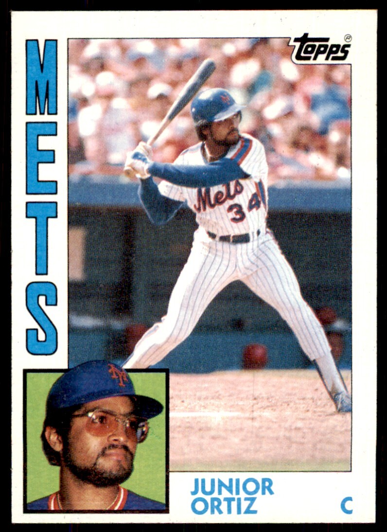1984 Topps Cards Junior Ortiz Rookie New York Mets #161