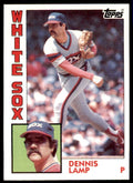 1984 Topps Cards Dennis Lamp . Chicago White Sox #541