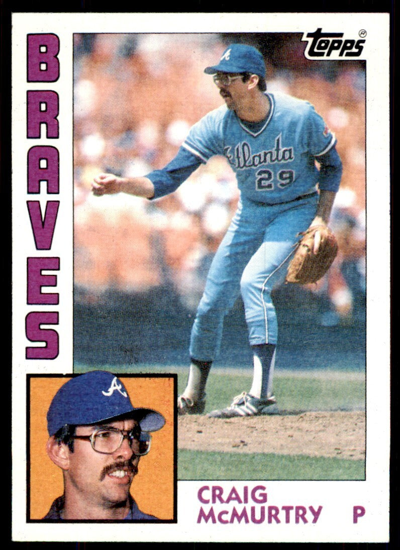 1984 Topps Cards Craig McMurtry Rookie . Atlanta Braves #543