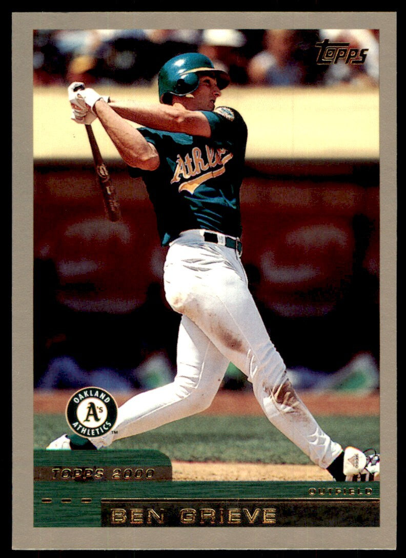2000 Topps Baseball Card Ben Grieve Oakland Athletics #95
