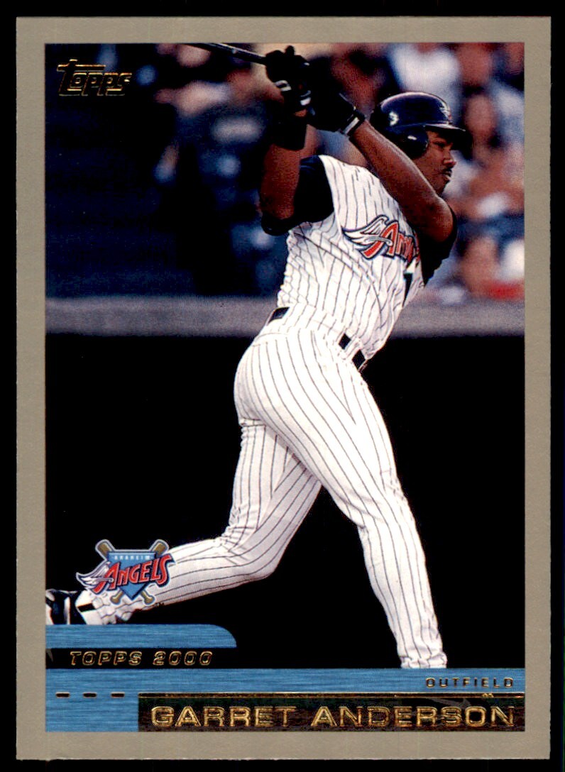 2000 Topps Baseball Card Garret Anderson Anaheim Angels #97