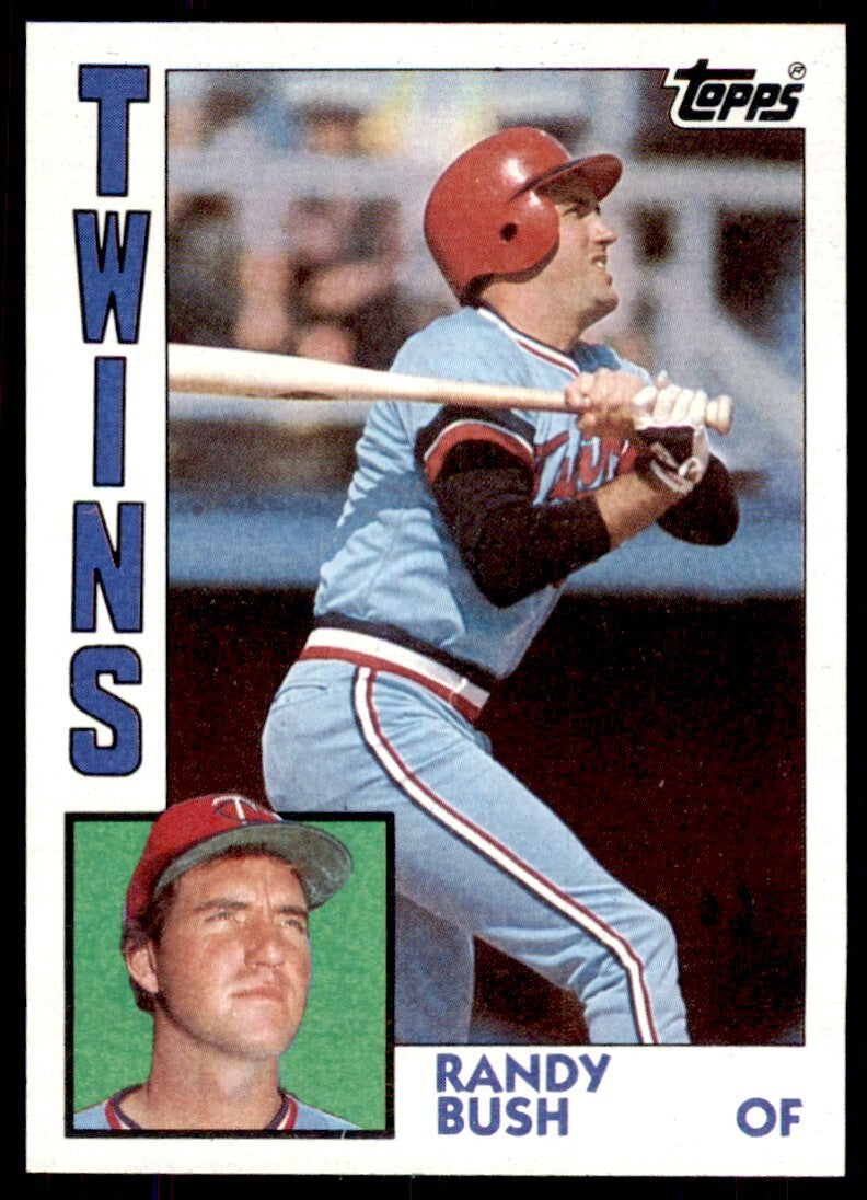 1984 Topps Cards Randy Bush Rookie . Minnesota Twins #429