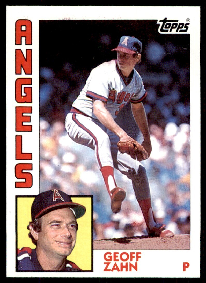 1984 Topps Cards Geoff Zahn California Angels #468