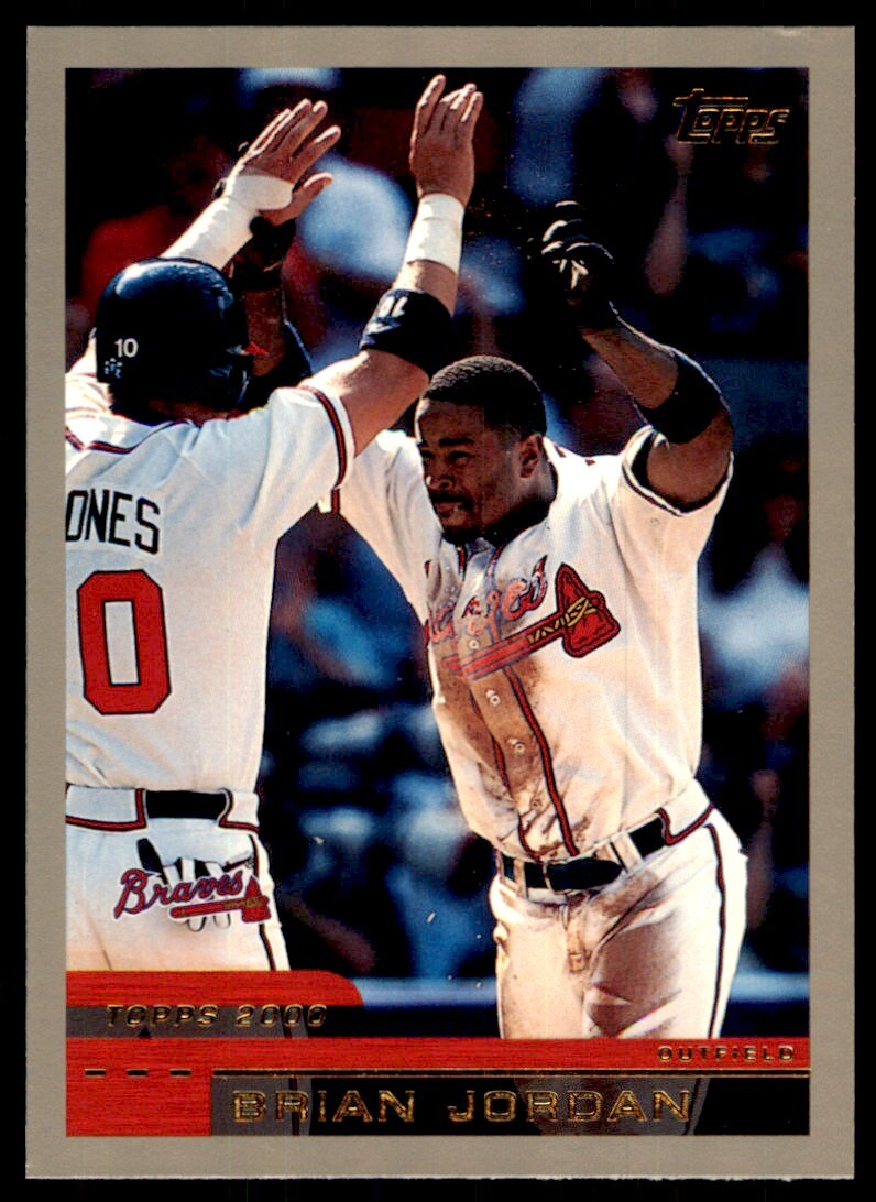 2000 Topps Baseball Card Brian Jordan Atlanta Braves #72